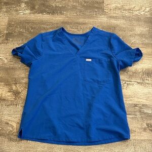 Figs XL  Technical Collection Blue Scrub Top